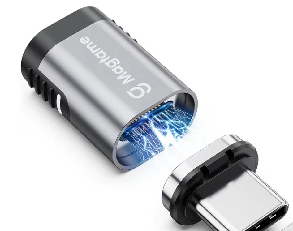 Magtame 240W Magnetic USB C Adapter 40 Gbps 1 Pack Straight Type C Adapter 1 Tip