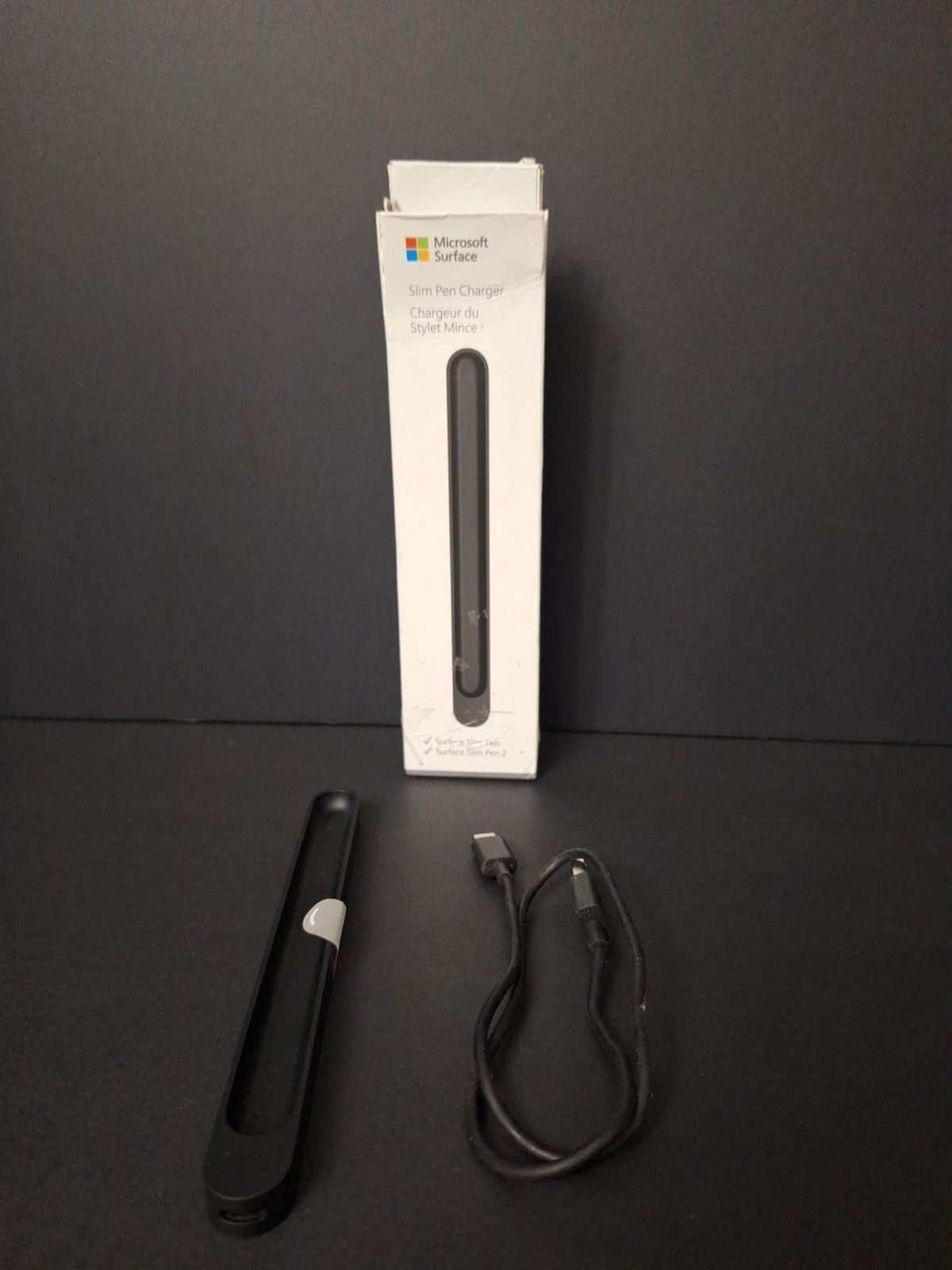 Microsoft Surface Slim Pen 1 & 2 Charging Dock Station 8X3-0001 Matte Black