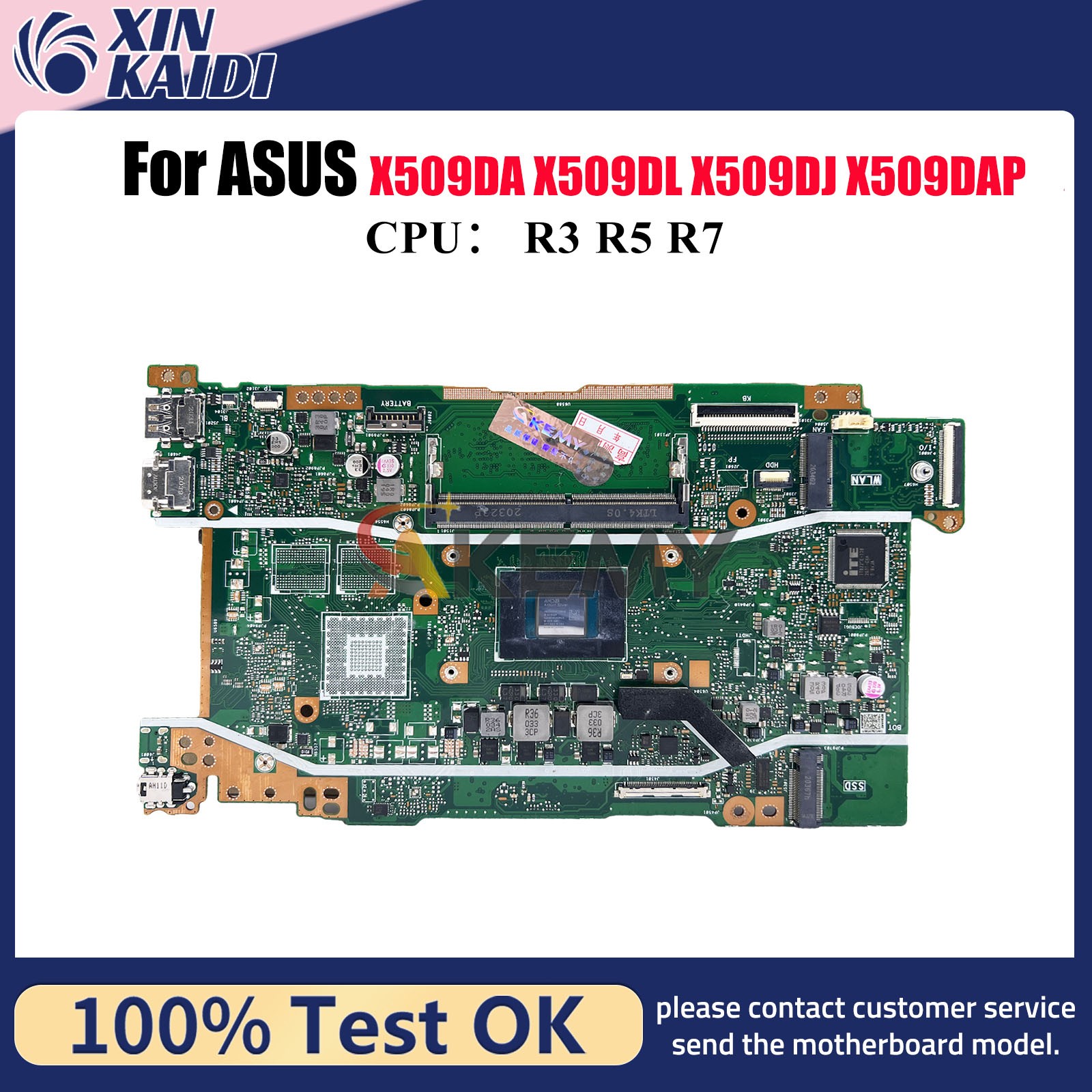 X509DA Motherboard For ASUS X509DJ M509D X509DAP D509D X509DL Mainboard W/CPU