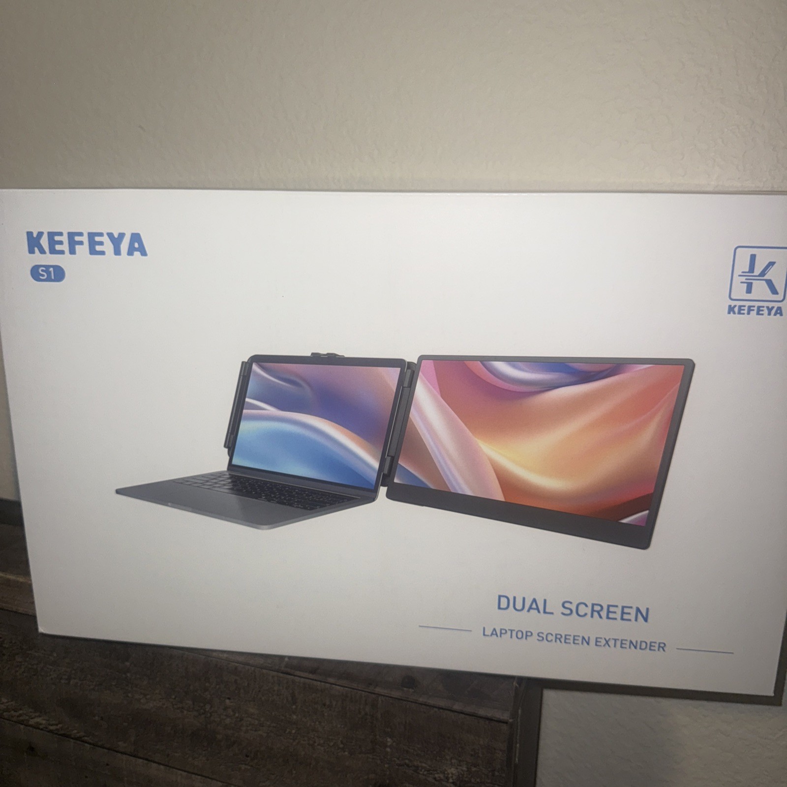KEFEYA S1 Dual Portable Laptop Screen Extender, Laptop Monitor Extender 14" 