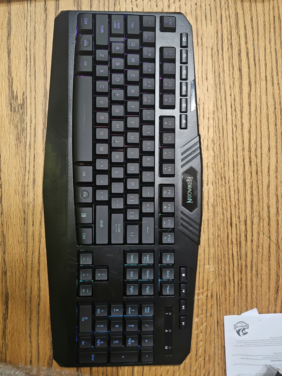 Redragon S101M-KS Gaming Keyboard and Mouse Wireless with Tri-Mode, RGB Keyboard