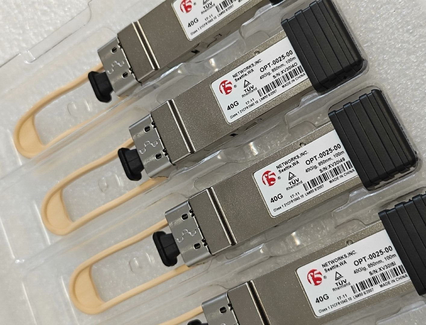 1PC F5 Networks OPT-0025-00 F5-UPG-QSFP+SR4 40Gb-SR4 850nm 150m MTP/MPO Module