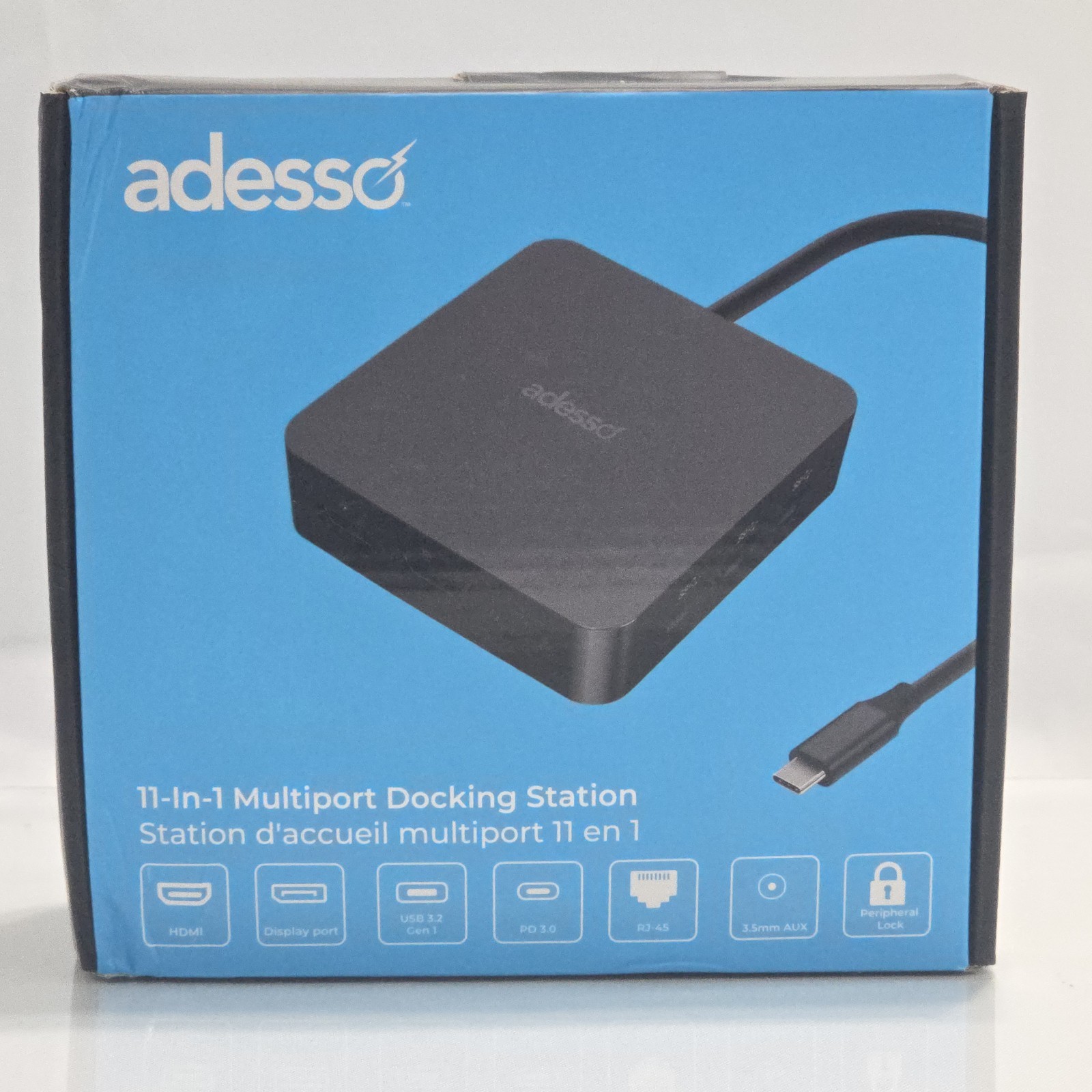 Adesso 11 in 1 USB C Multiport Docking Station Dual Display HDMI USB 3.2 NEW