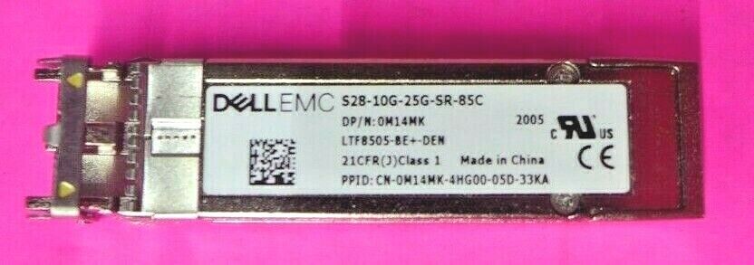 Genuine Dell EMC LTF8505-BE+-DEN S28-10G-25G-SR-85C Transceiver Module M14MK