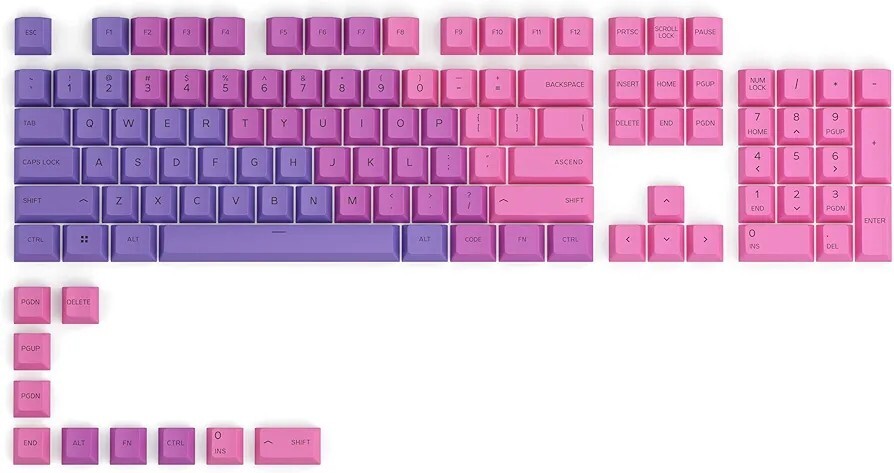 Glorious PC Gaming GPBT 114 Keycaps ANSI US-Layoout  NEBULA GMMK PRO &2 BNIB