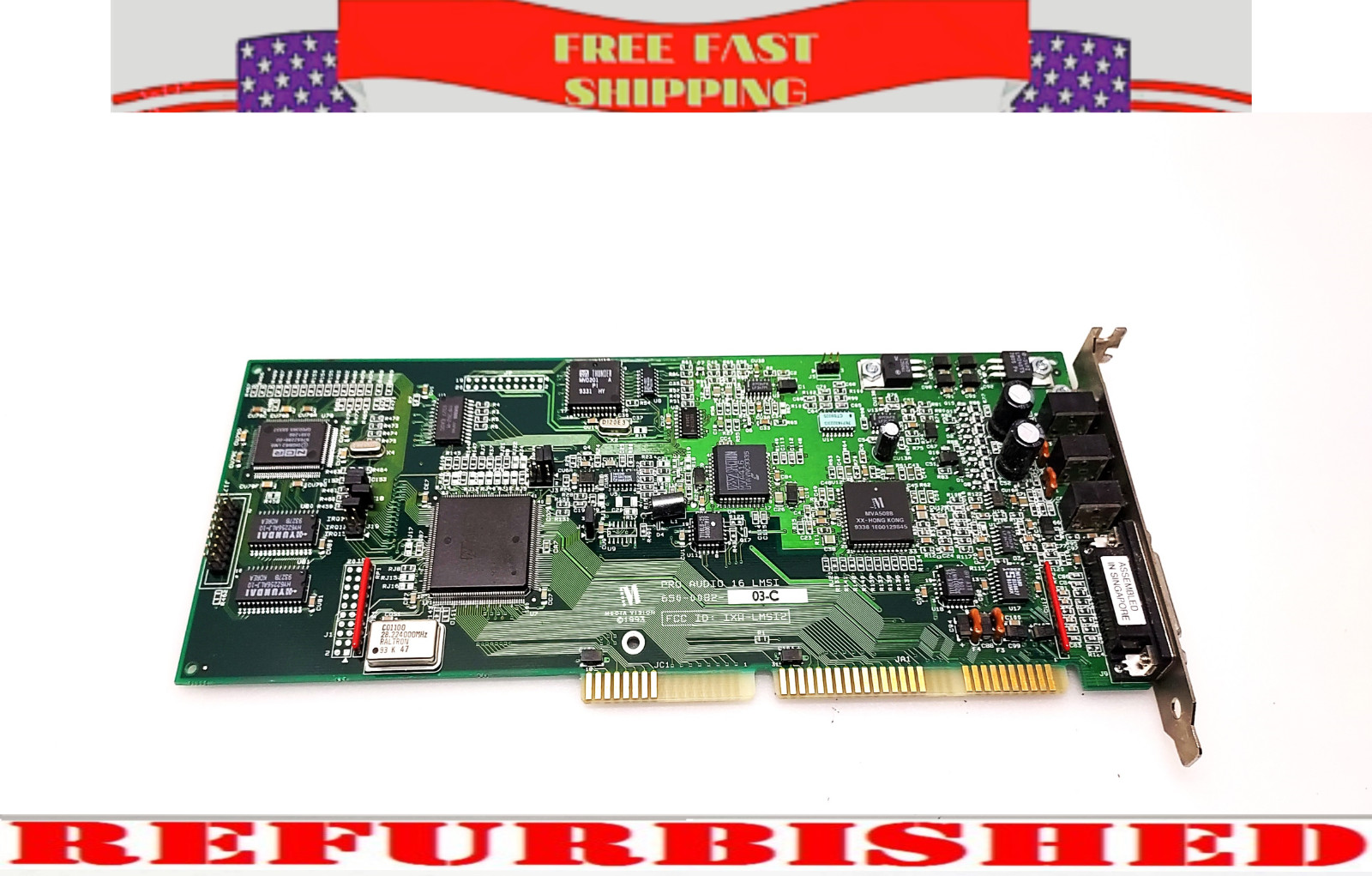 MEDIA VISION DOUBLE FUSION PRO AUDIO SPECTRUM 16 LMSI 16-BIT ISA SOUNDCARD VTG