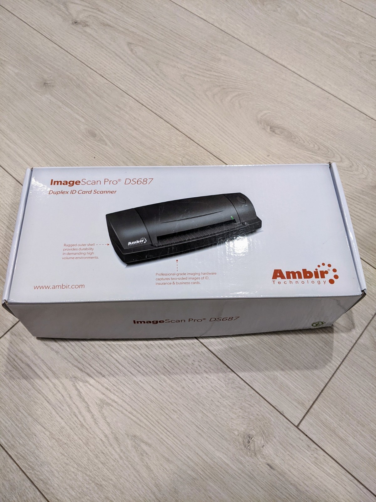 BRAND NEW FACTORY PACKED AMBIR ImageScan PRO DS687 DUPLEX CARD SCANNER