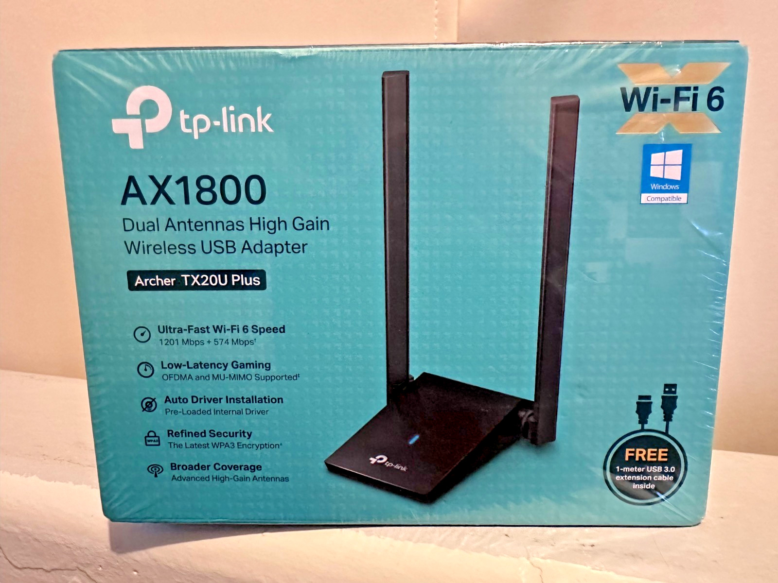 Sealed TP-Link WiFi 6E USB Adapter for Desktop PC (Archer TXE50UH) AXE3000