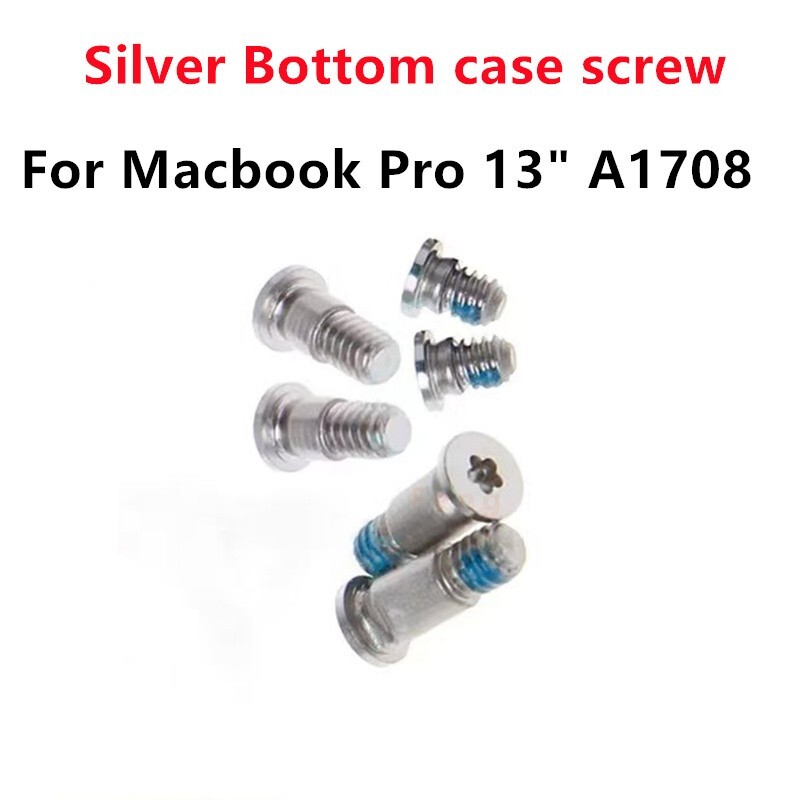 100sets/lot New Laptop Bottom Case Screw Silver For Macbook Pro 13" A1708