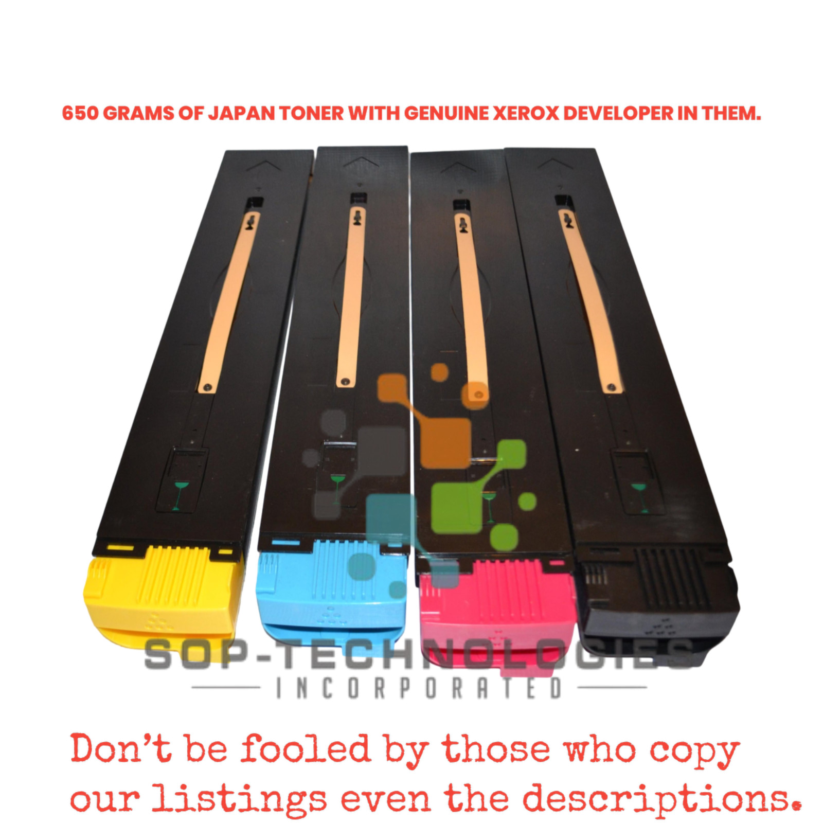4 Pack Japan Replacement Toner for Xerox DocuColor 240 250 252 260 CMYK (SOLD)