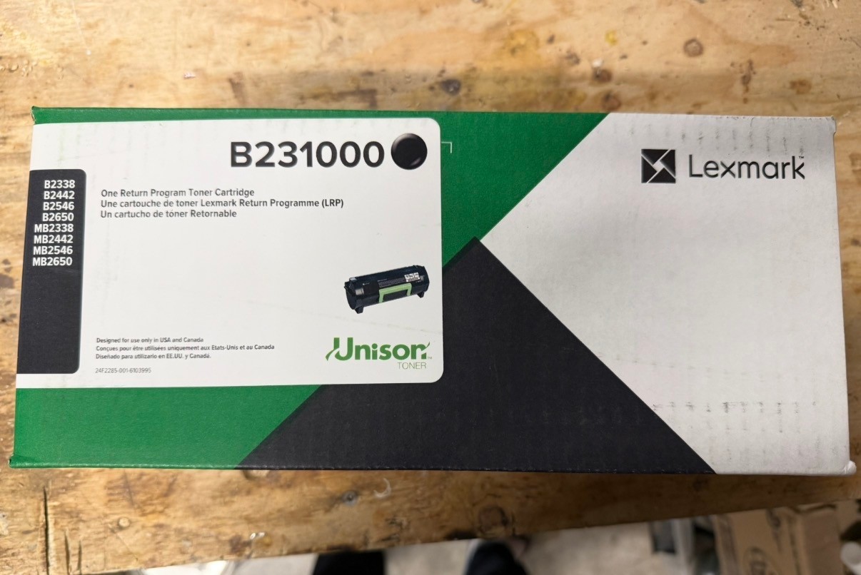 Lexmark B231000 Toner Cartridge - BRAND NEW