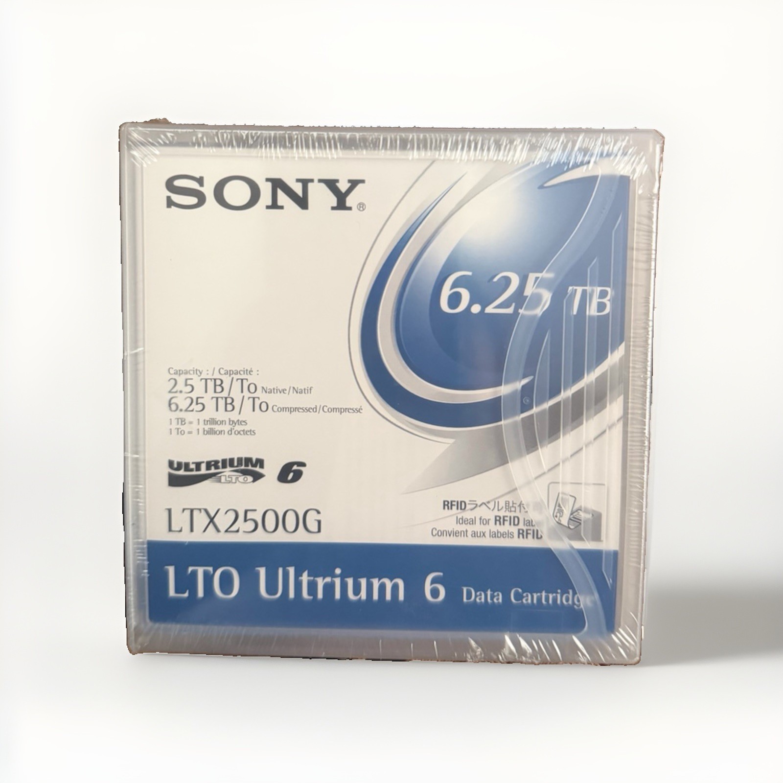 Sony LTX2500G LTO 6 Ultrium Data Cartridge 2.5 TB / 6.25 TB New Sealed