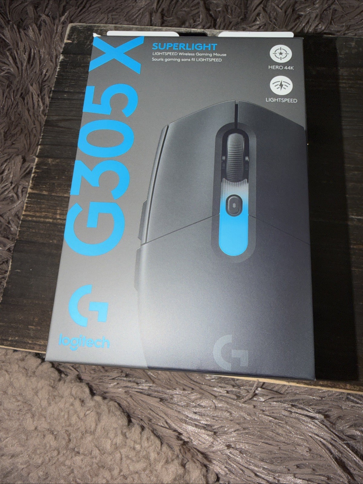 Logitech G305 X Superlight Wireless/Bluetooth 44000 DPI 5Btn Gaming Mouse Black