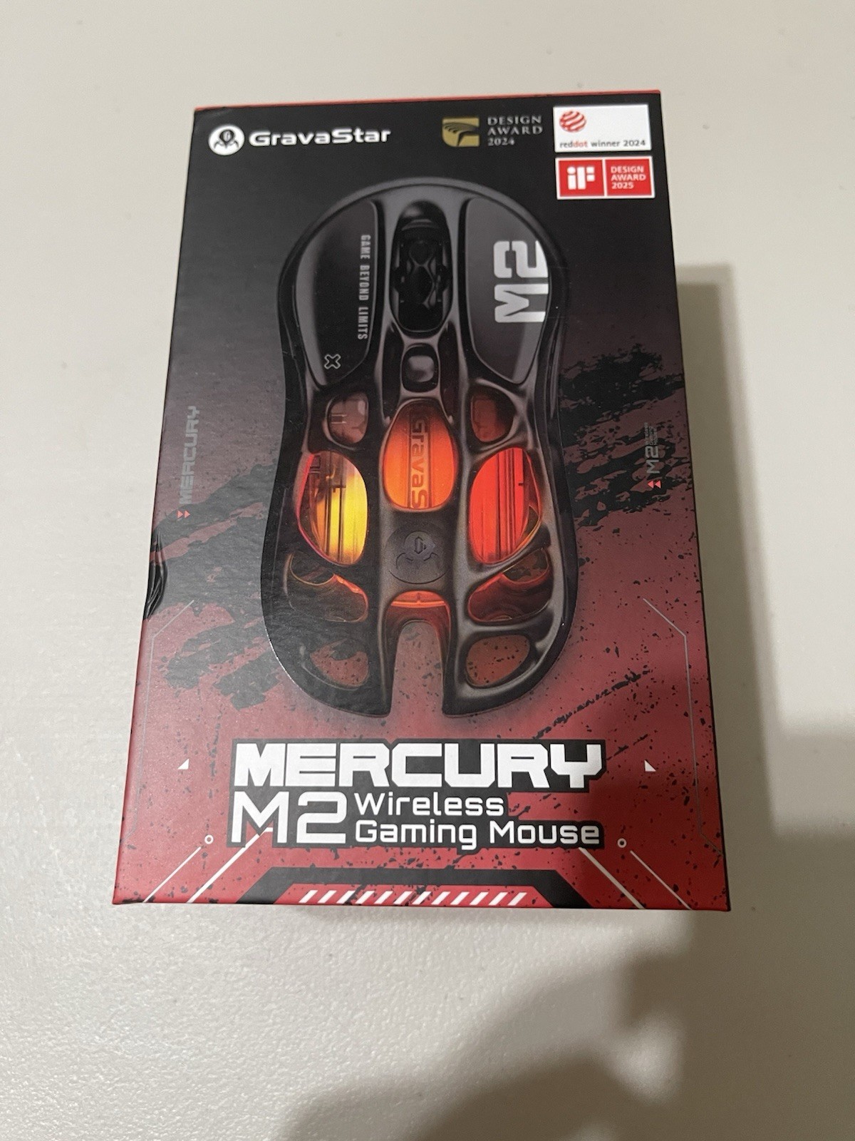 GravaStar Mercury M2 Wireless Gaming Mouse 26,000DPI RGB 79g PAW3395DM