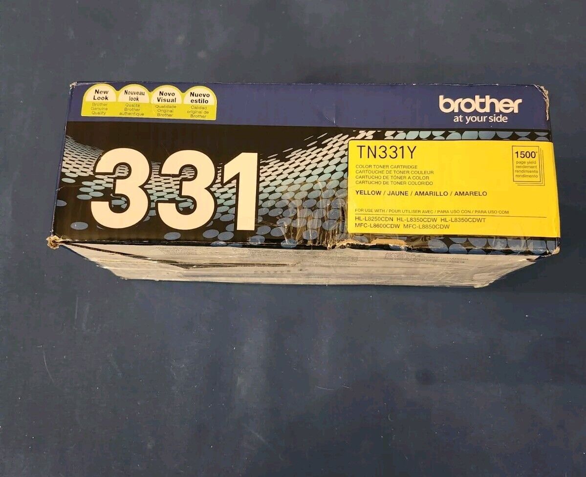 Genuine Brother TN-331Y Yellow Toner Cartridge - Open Box