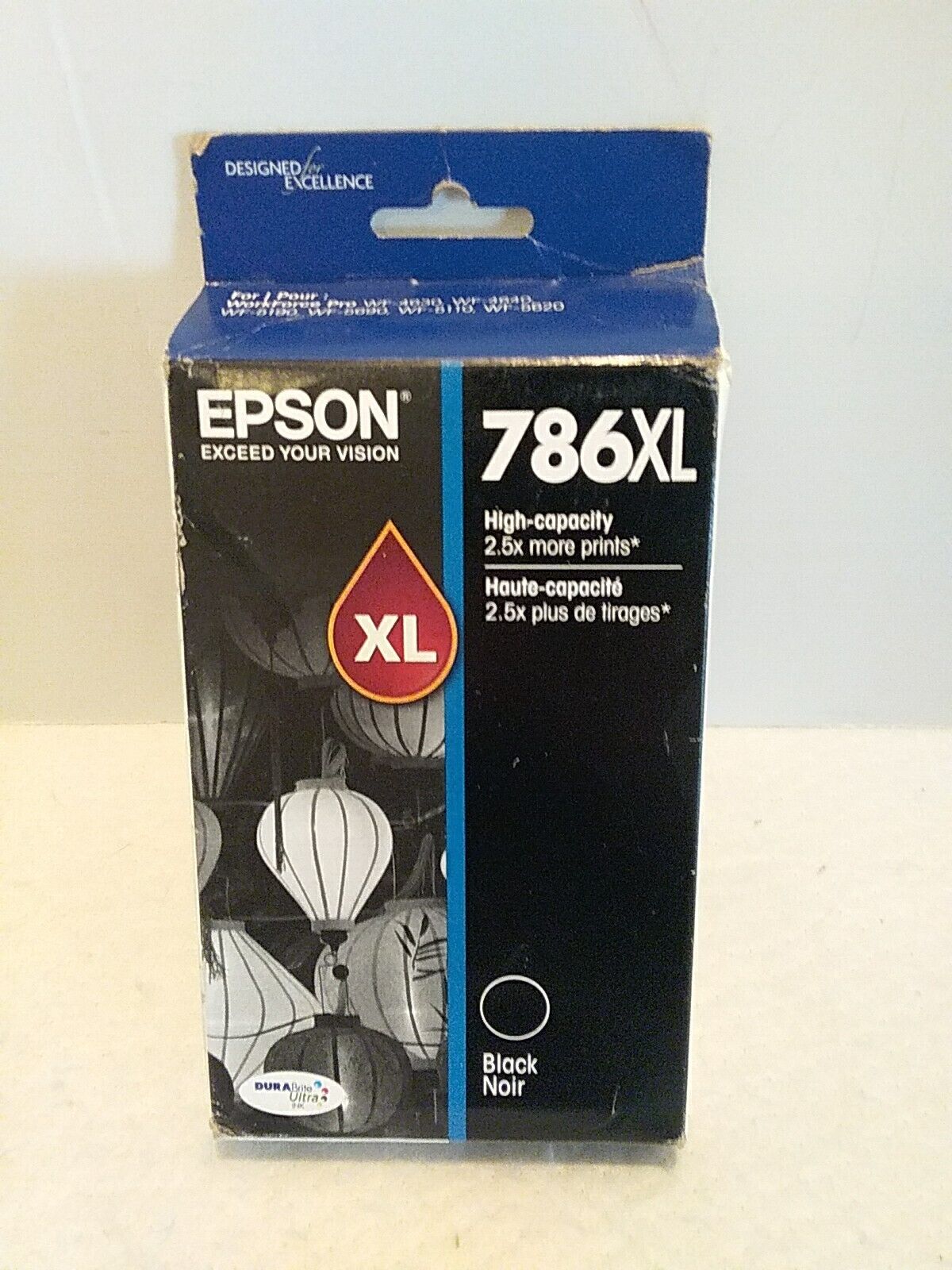 Genuine Epson 786XL DURABrite Ultra BLACK Ink Cartridge Exp 6/23 Factory Sealed