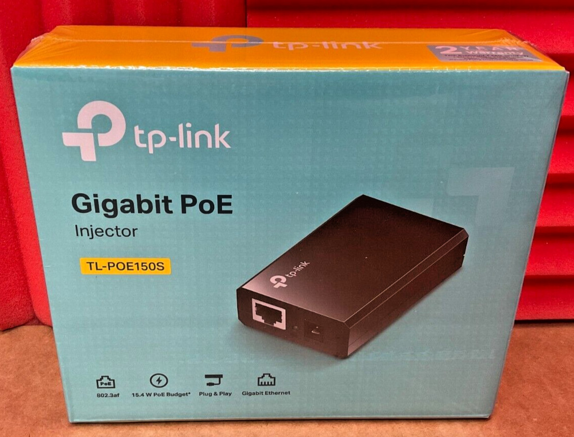TP-Link TL-POE150S Power Over Ethernet Injector TL-POE150S ✅ ❤️️ ✅ ❤️ NEW