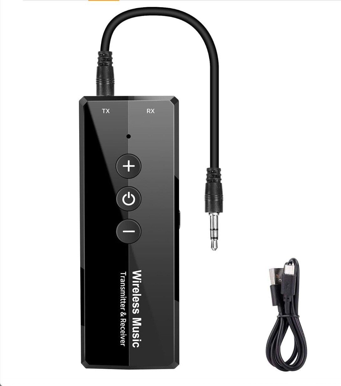 New Bluetooth 5.3 Transmitter Reciever 3-in-1 Portable Wireless Car Stereo TV 