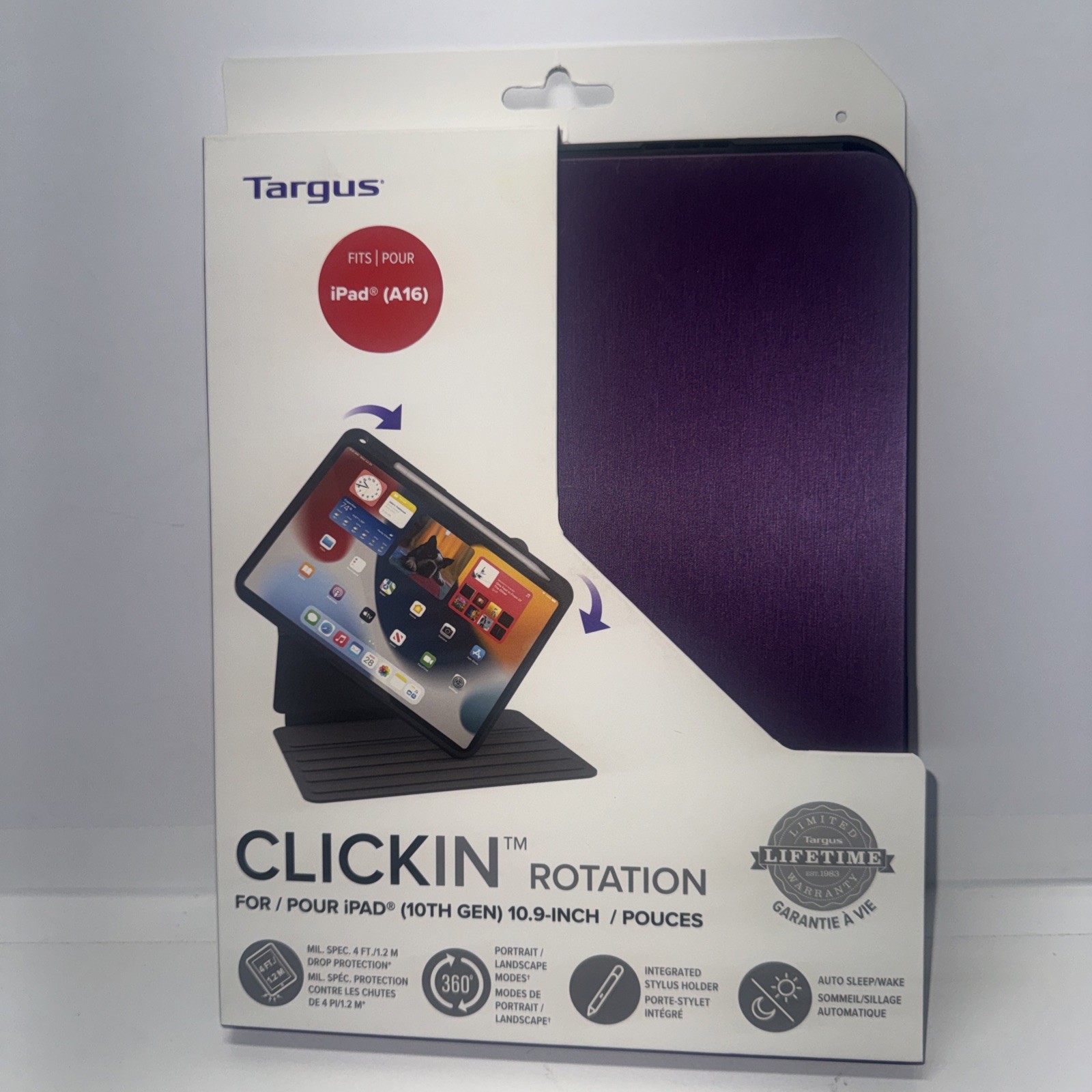 Targus® Click-In™ Rotating Case for iPad® (10th gen.) 10.9-inch/Pouces