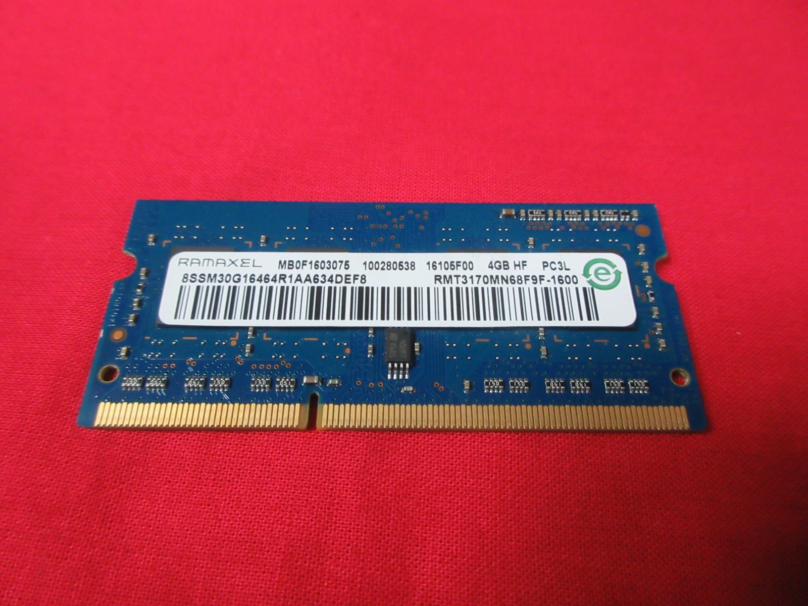 ORIGINAL RAMAXEL 4GB PC3L RAM MEMORY RMT3170MN68F9F-1600