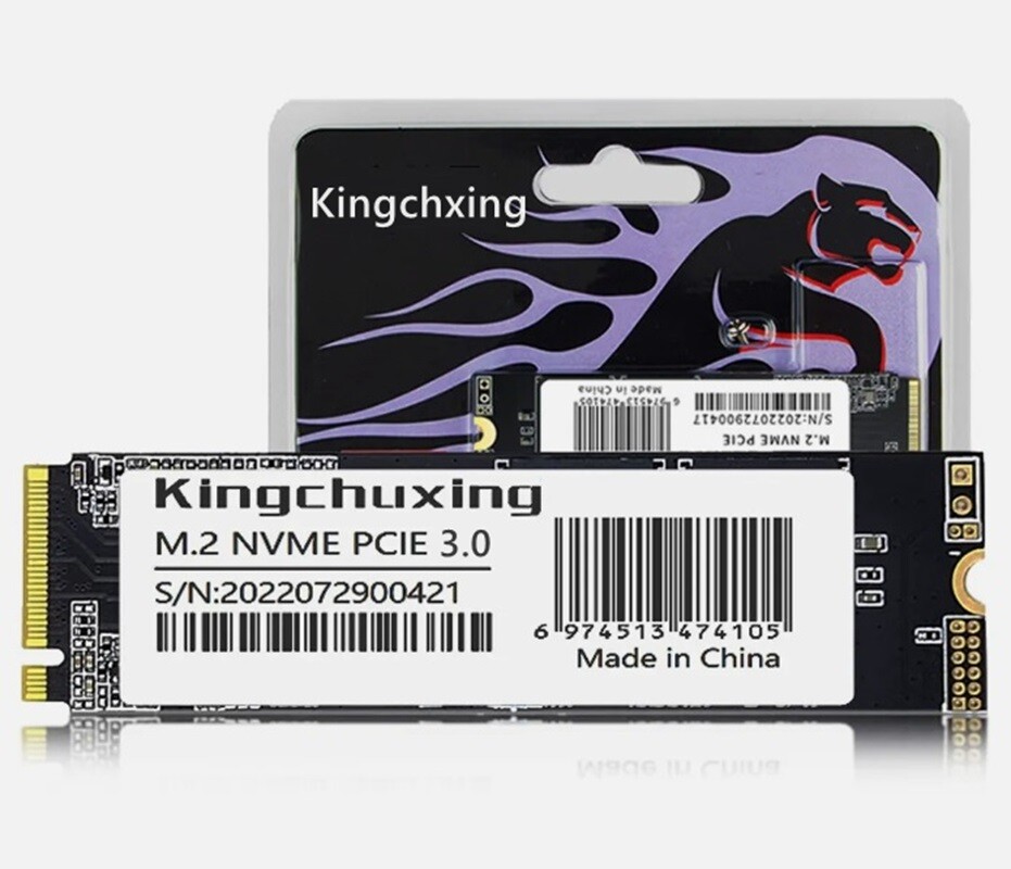 Kingchuxing NVMe M.2 SSD 512GB PCIe Gen 3 x4 Internal Solid State Drive LOT