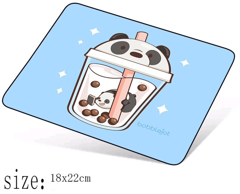 Panda Bear Mouse Pad~18 x 22cm / 8.5 x 7 Inch~Non Slip Back