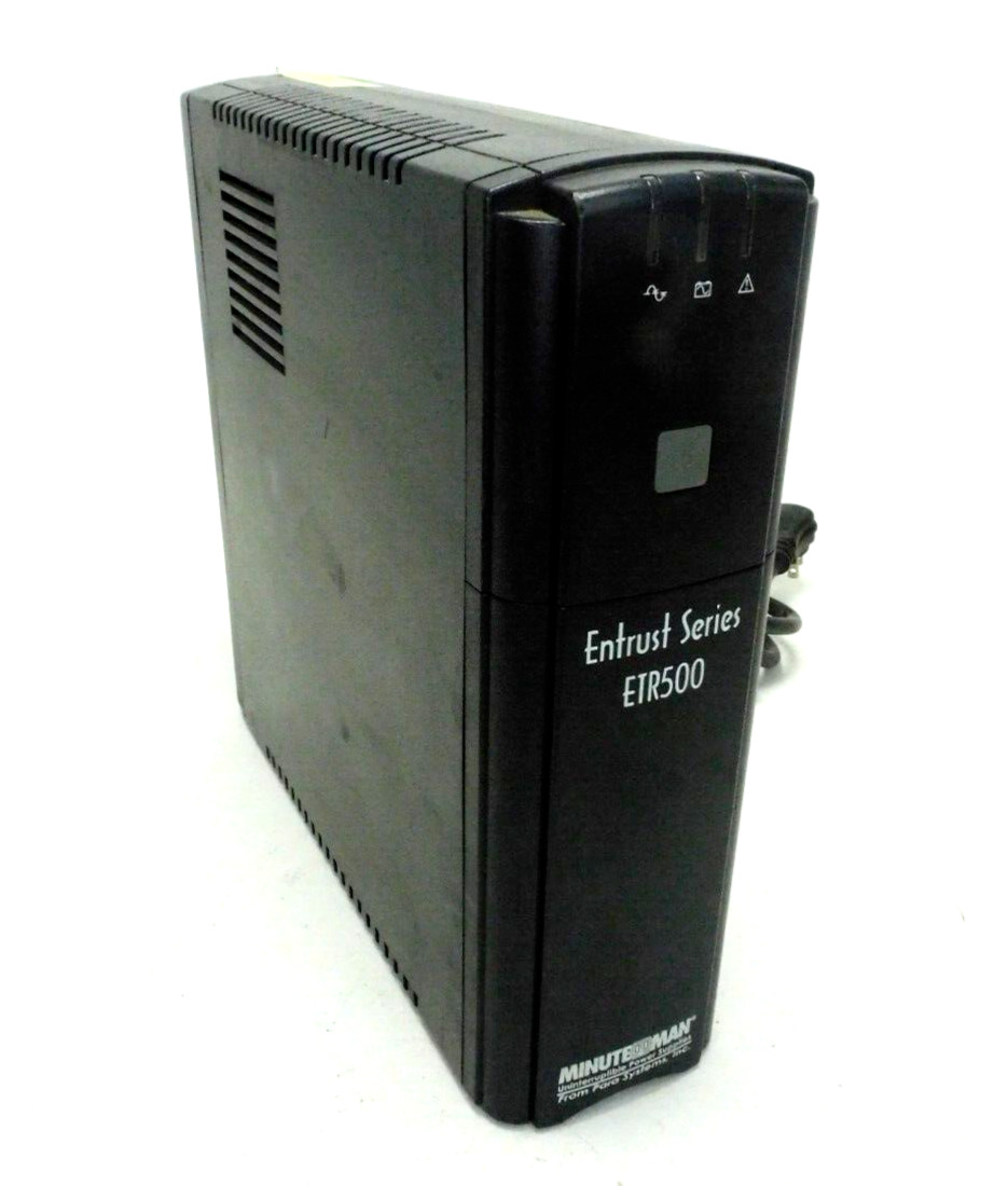 Minuteman Entrust Series ETR500 Uninterruptable Power Supply - Battery Back Up