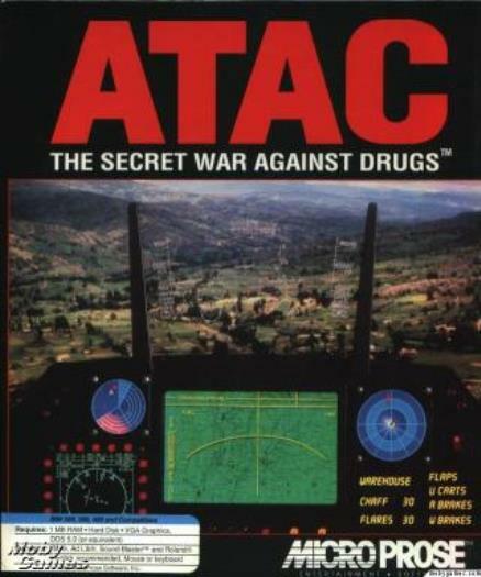 ATAC: Secret War Against Drugs PC CD fly F-22 fighter jet flight simulator game