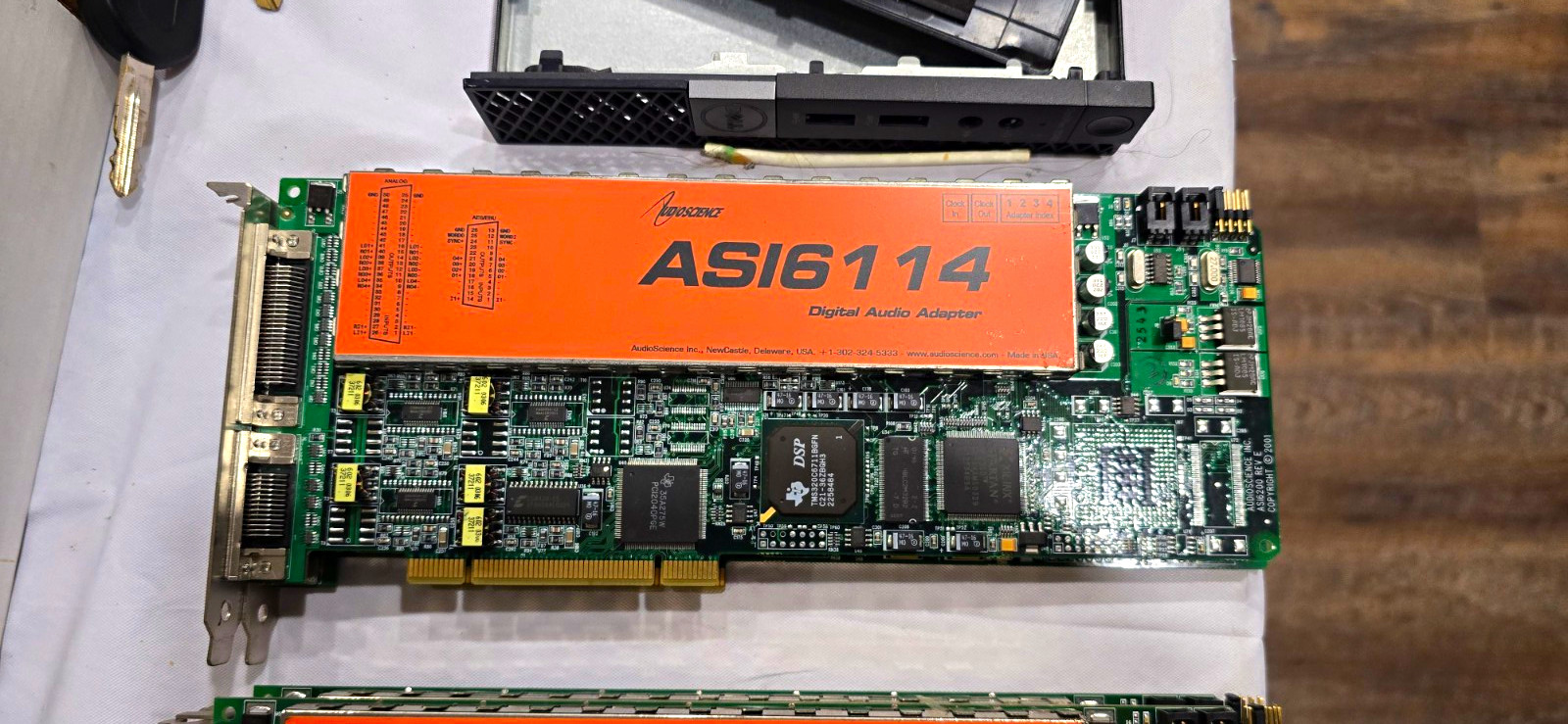 AudioScience ASI6114 Digital Audio Adapter PCI Card Expansion Board