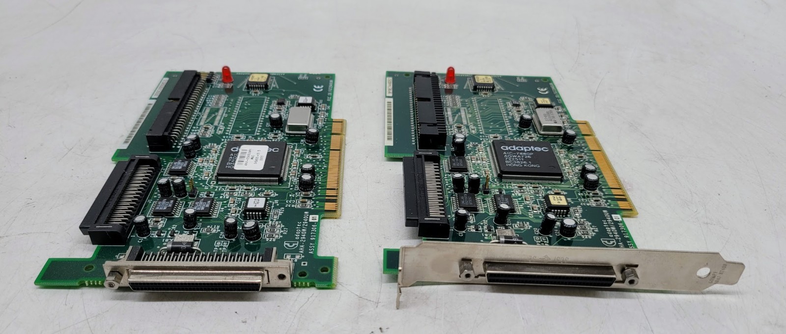 Lot of 2  ADAPTEC AHA-2940W/2940UW SCSI PCI CONTROLLER CARD