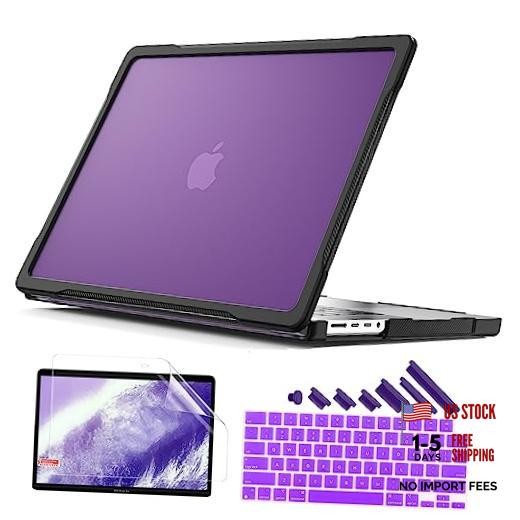 Ultimate Protective Case for MacBook Pro 16 Inch 2026-2021, Purple S-Purple