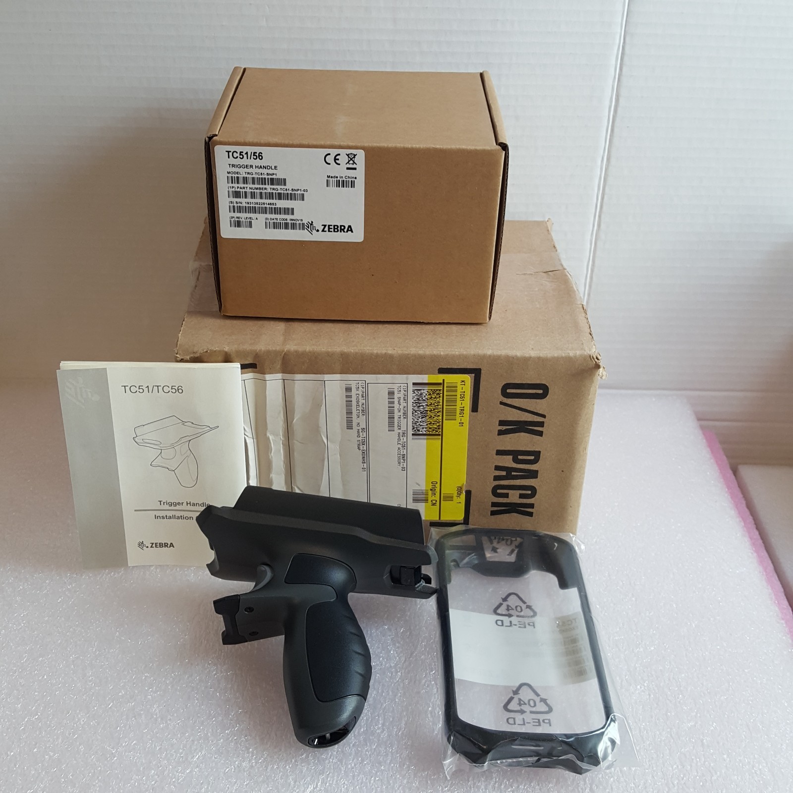 Zebra Snap-On Trigger Handle + Exoskeleton KT-TC51-TRG-01 | TC51 / 56 / 57