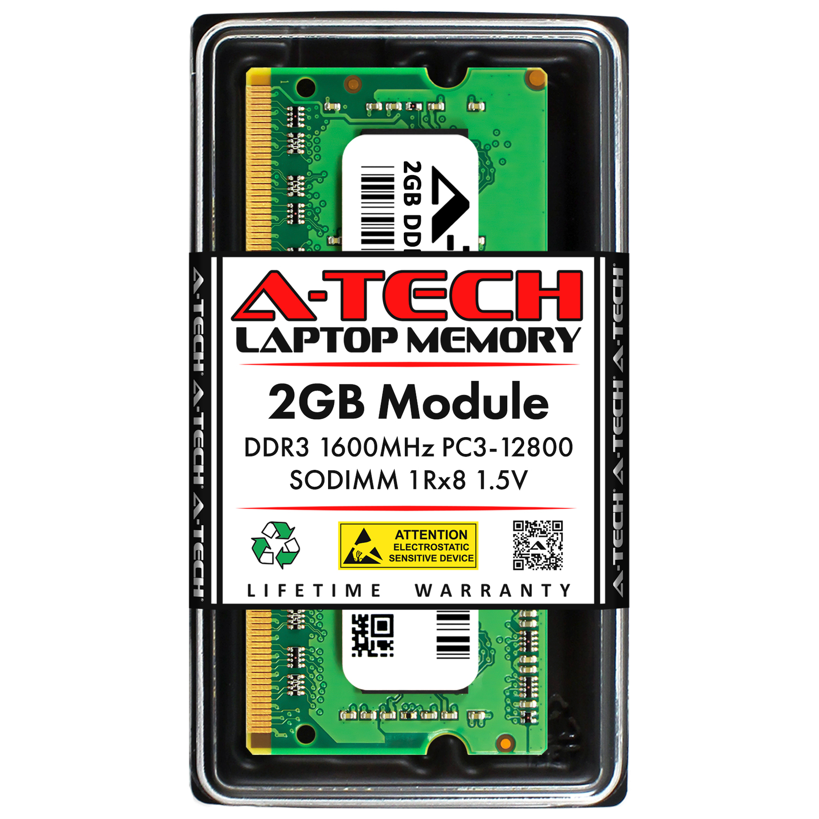 2GB DDR3 PC3-12800 SODIMM Replacement for Ramaxel RMT3150ED58E8W-1600 Memory RAM