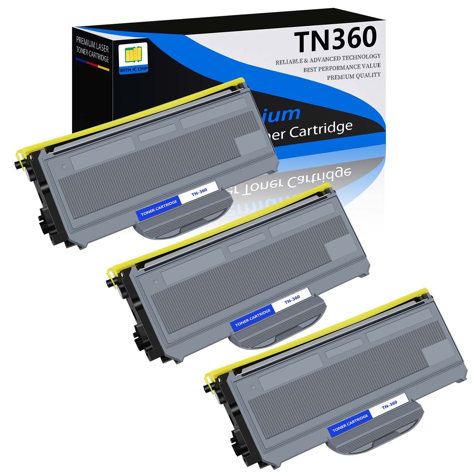 3PK TN360 TN330 Black Toner Cartridge For Brother DCP-7030 7045N HL-2170W 2140