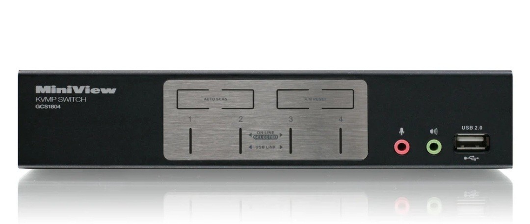 ATEN IOGEAR MiniView (GCS1804) 4-Ports External KVM / audio / USB switch