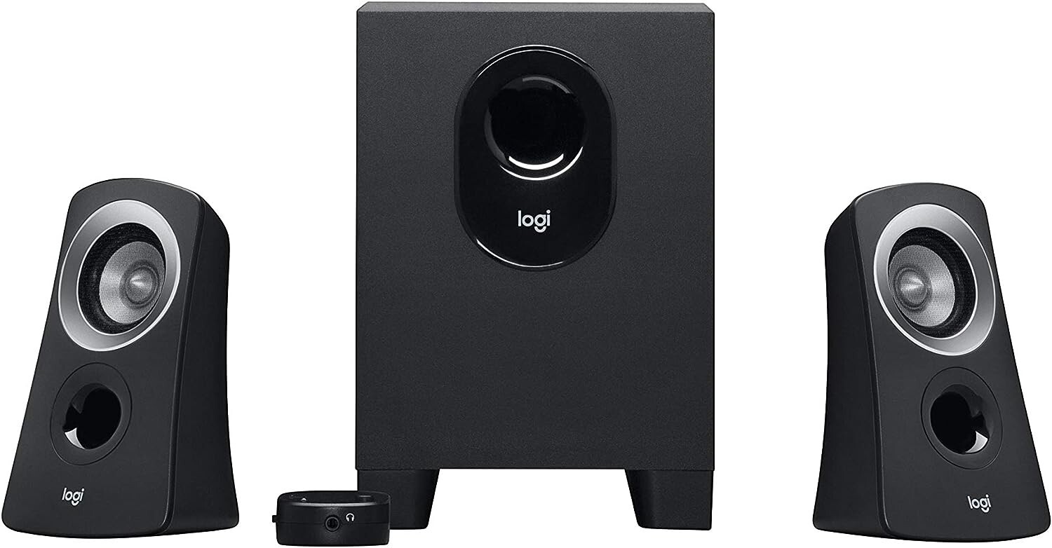 Logitech Z313 2.1 Multimedia Speaker System with Subwoofer, 50 Watts PC/PS4/Xbox
