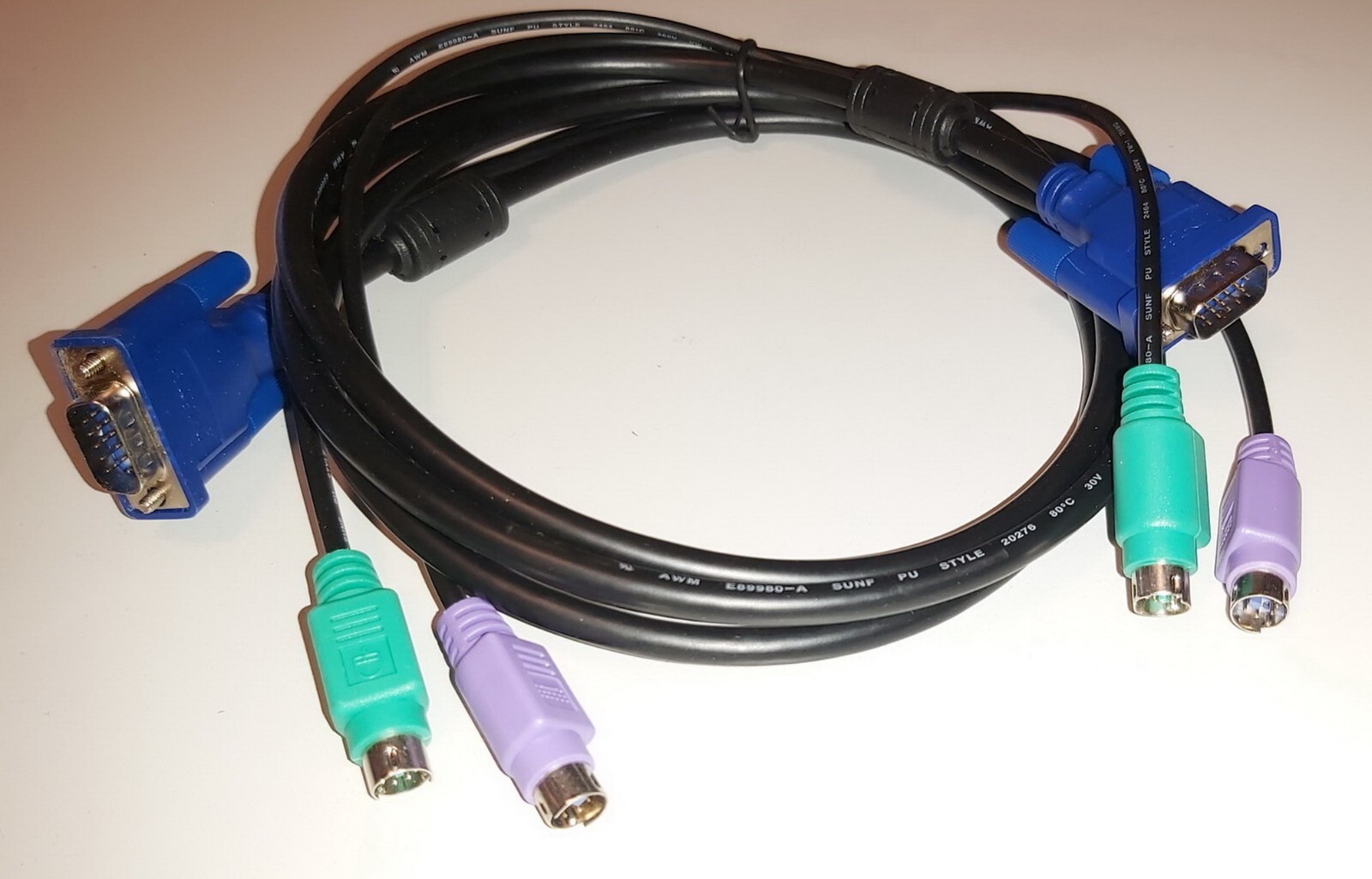 ✅ D-Link KVM Cable with VGA and PS/2 ✔ DKVM-CB ✅ New, Unused 