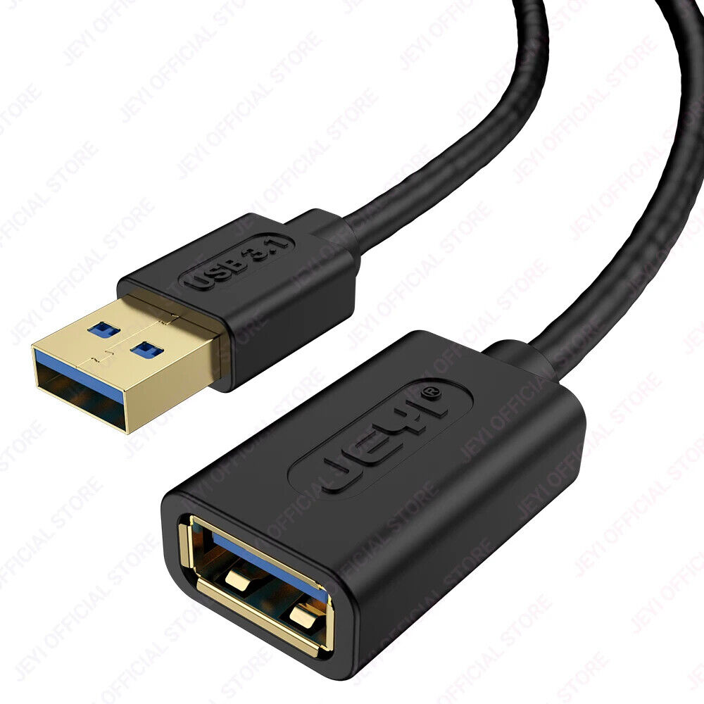 JEYI USB Extension Cable, USB 3.1 GEN1 5G Extend Male to Female Cord