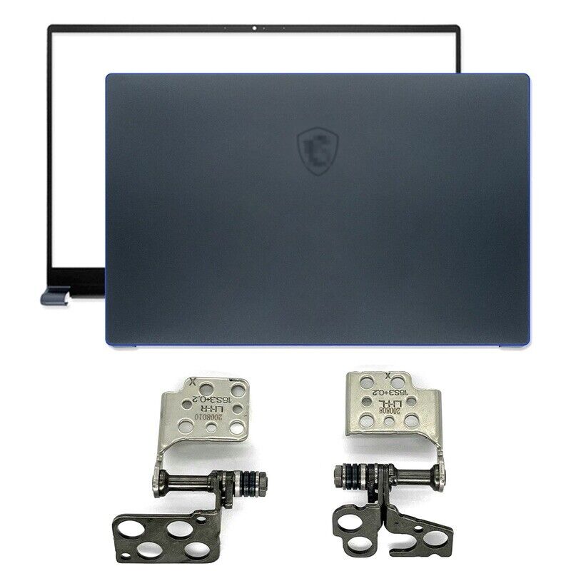 for MSI Prestige15 P15 MS-16S3 MS-16S6 Top LCD Back Cover+Front Bezel+Hinges(LR)
