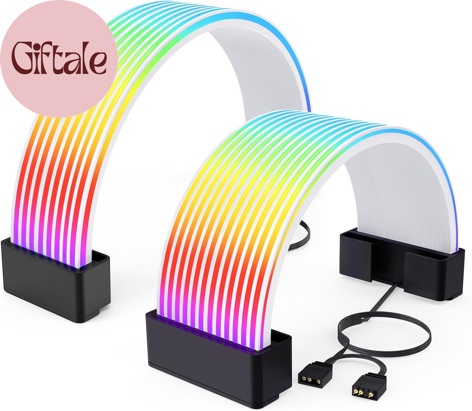 RGB Cables Cover Kit, Flex Power Cable Cover for 24-Pin Motherboard and 8-Pin/16