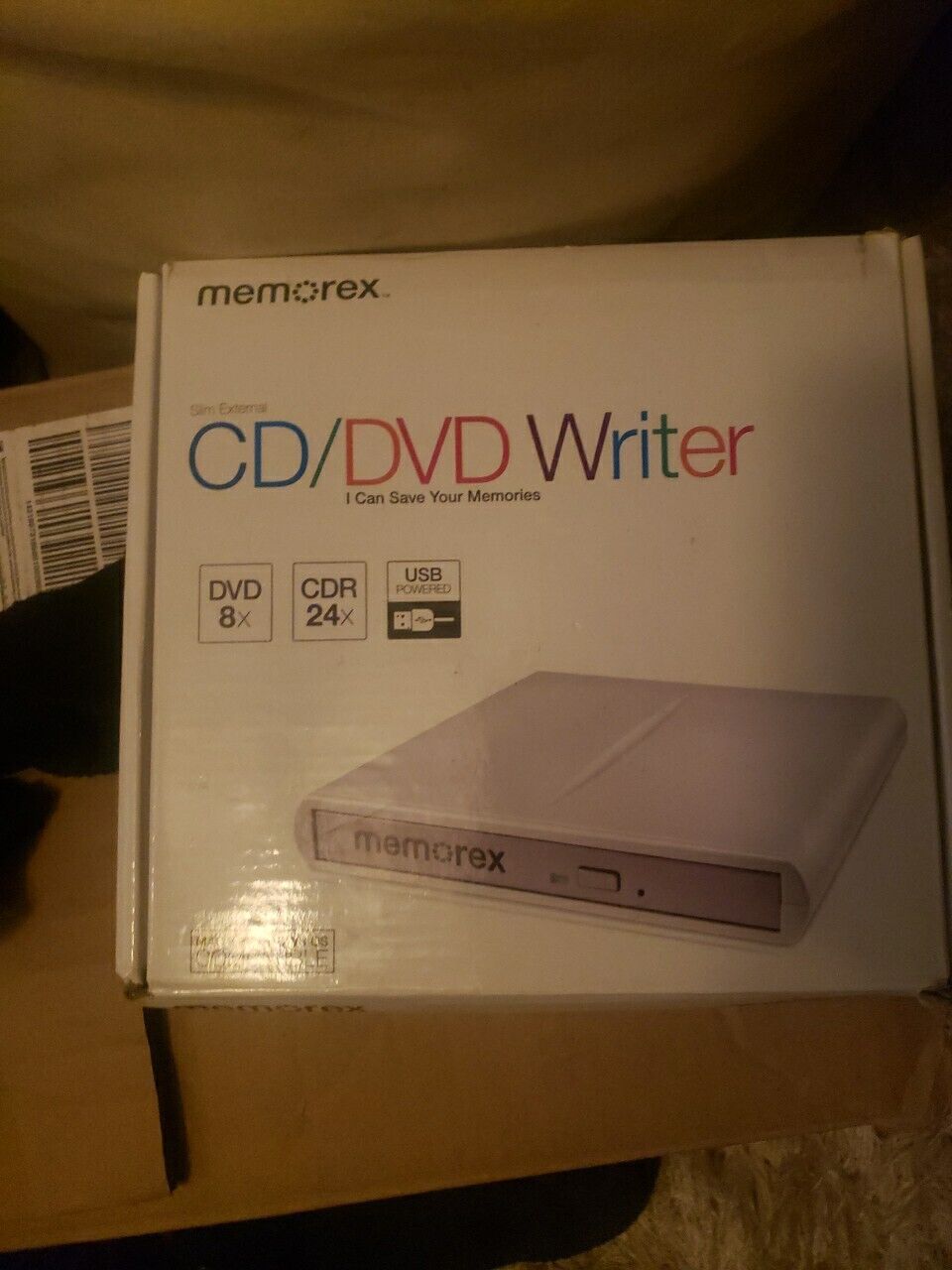 Memorex Slim External CD DVD Writer Drive Burner Reader Player PC Mac MRX-650LE