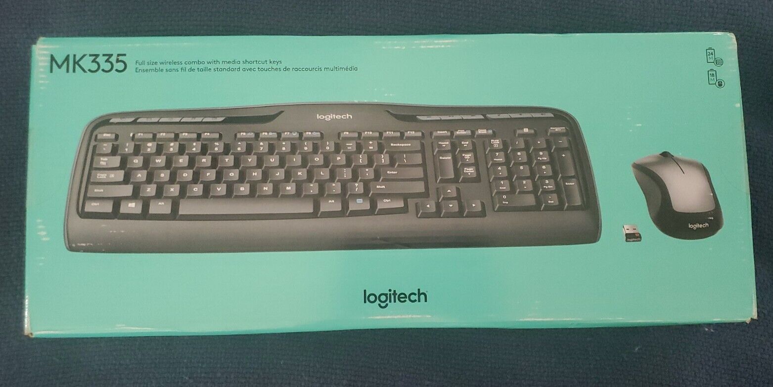 *NEW* Logitech MK335 Combo Full-Size Wireless Keyboard & Mouse 