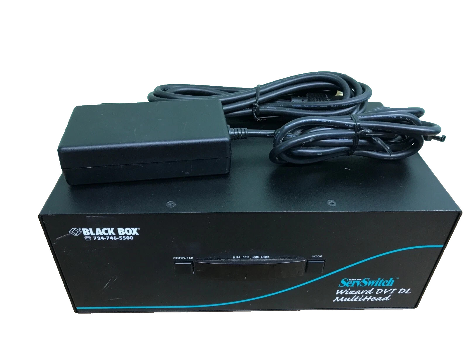 Black Box ServSwitch Wizard KV2204A Dual Head DVI KVM Switch USB True Emulation
