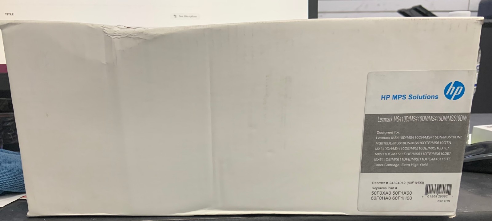 NEW AND SEALED HP MPS Solutions For Lexmark MS140D Extra High-Yield Toner