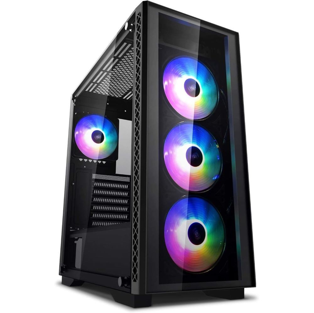NEW Deepcool MATREXX 50 Add-RGB 4F Mid-Tower Case Tempered Glass Side PSU Shroud