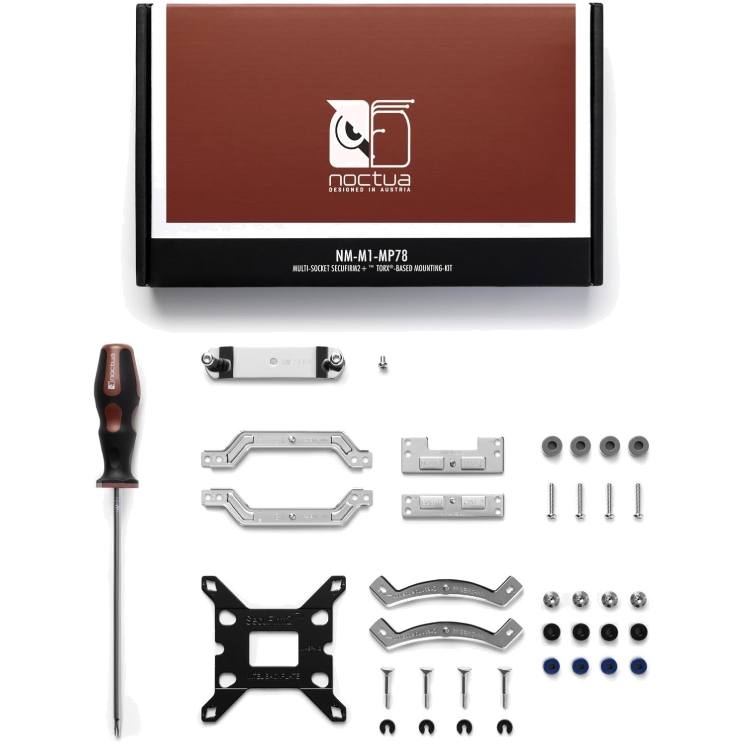 Durable Metal CPU Cooler Mounting Kit with Torx T20 Tool for AM5/AM4 & Intel