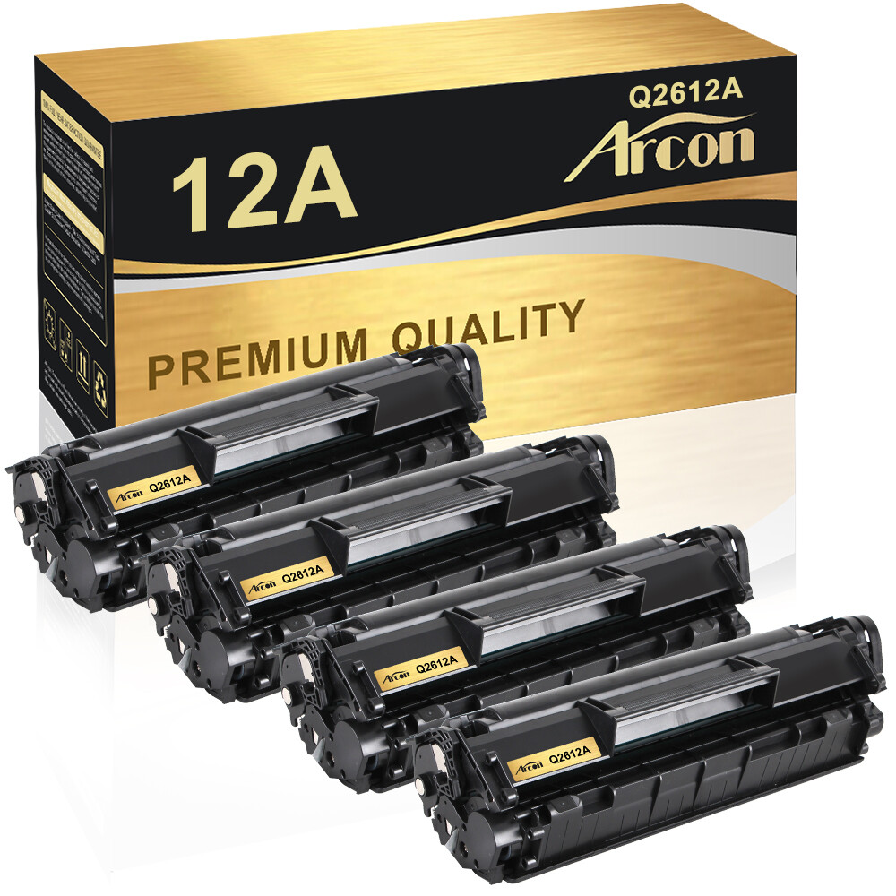 4Pcs Q2612A 12A Toner Cartridge For HP LaserJet 1010 1022n 1022nw 3050 3052