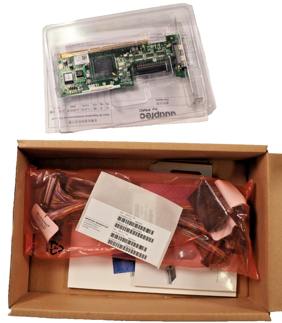 Adaptec SCSI Card Controller 29320ALP-R 2060100-R 2-Port PCI-X Card