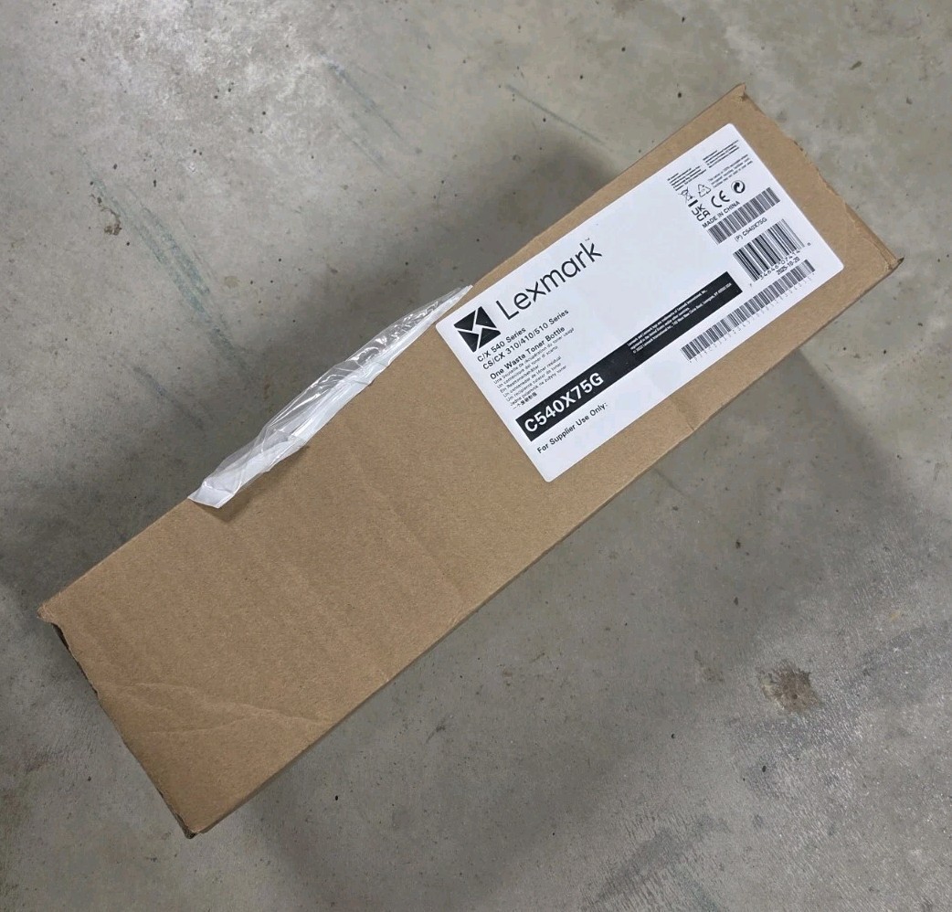 Lexmark C540X75G 36000 Page-Yield Waste Toner Bottle New