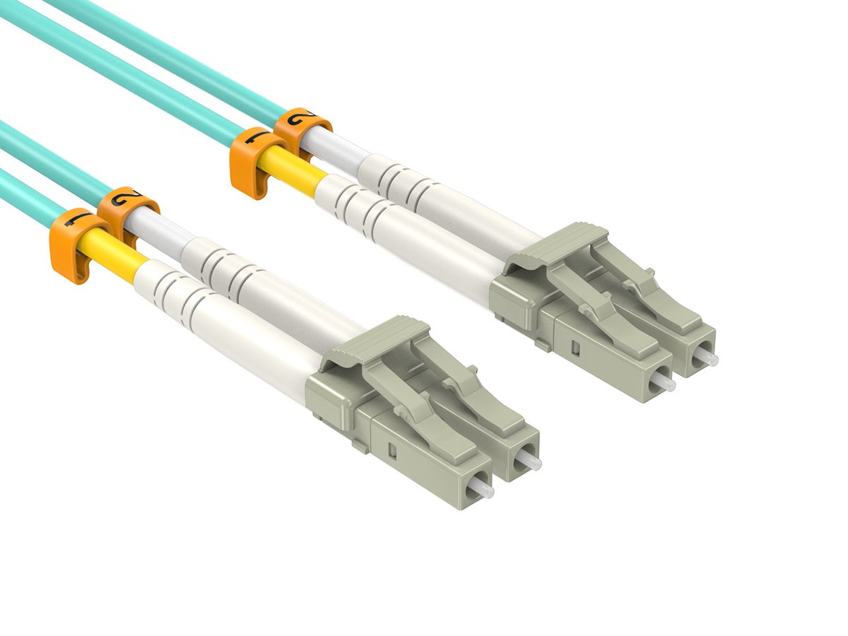 25m OM4 LC to LC UPC Duplex Corning Fiber Optic Cable Multimode 50/125 LSZH/O...